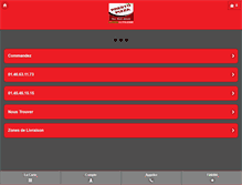 Tablet Screenshot of presto-pizza94.fr